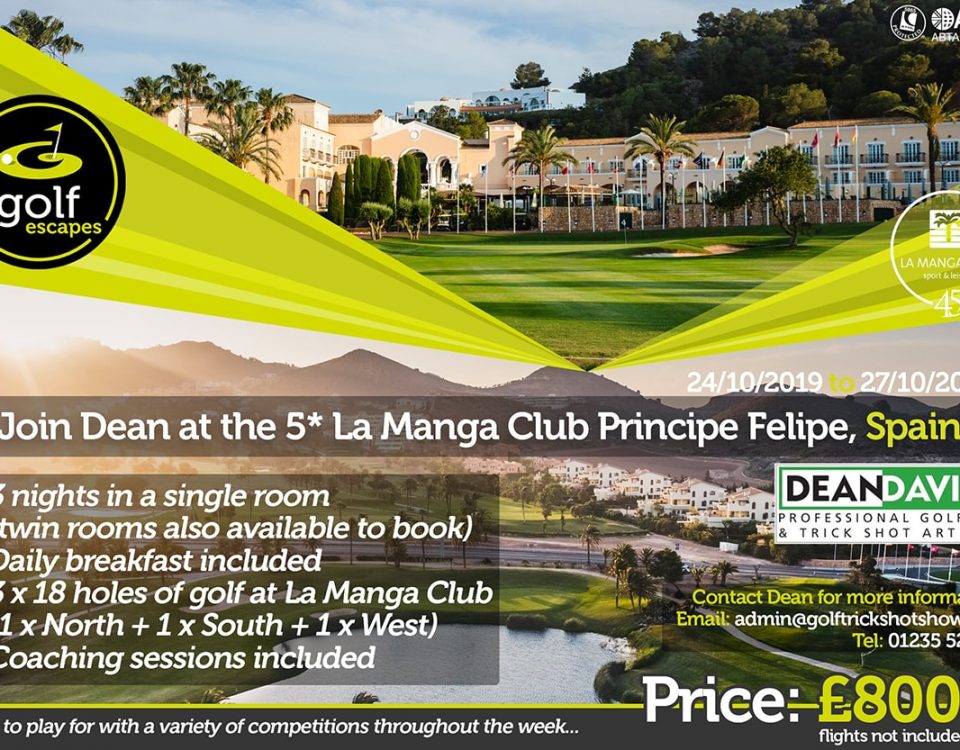 Dean Davis | Golf Trip to La Manga Club | Golf Lessons in La Manga